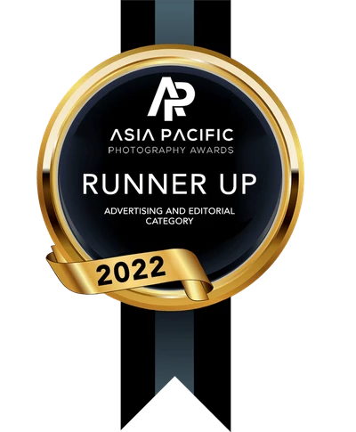 Asia Pacific Photography Awards Runner Up medal, Advertising and Editorial category 2022