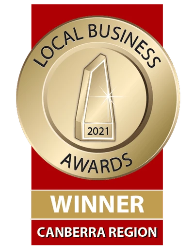 Local Business Awards 2021 Winner medal, Canberra Region