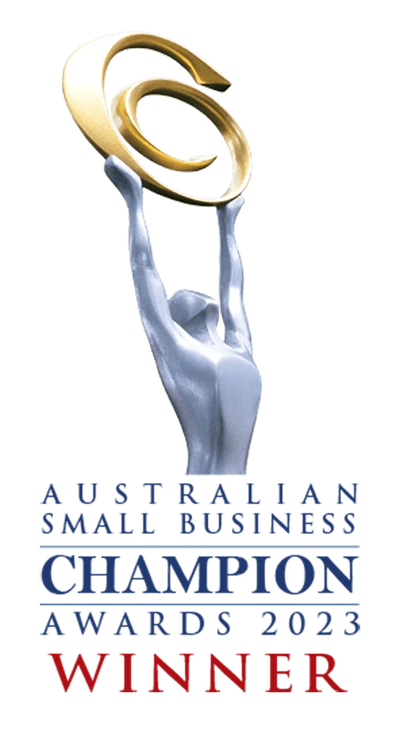 Australian Small Business Champion Awards 2023 Winner trophy